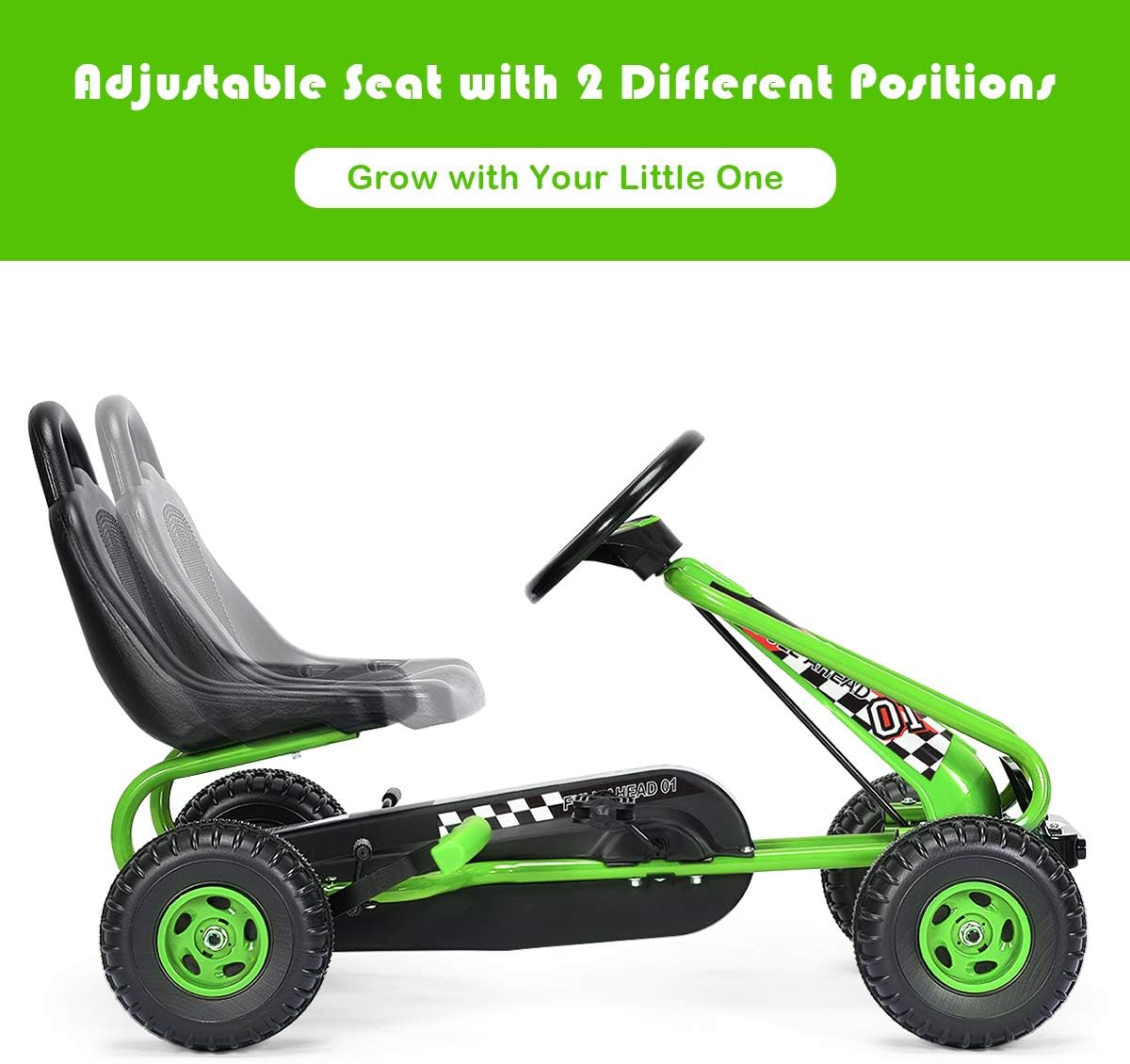 zensea™ Tretauto Go-Kart für Kinder