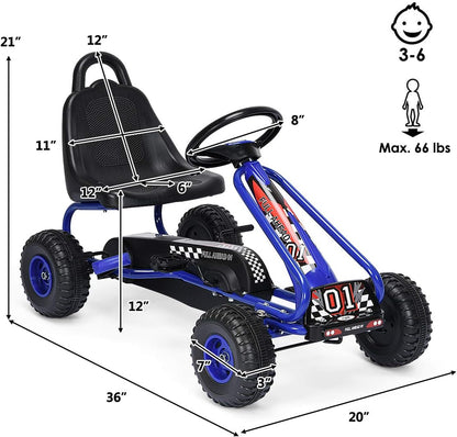 zensea™ Tretauto Go-Kart für Kinder