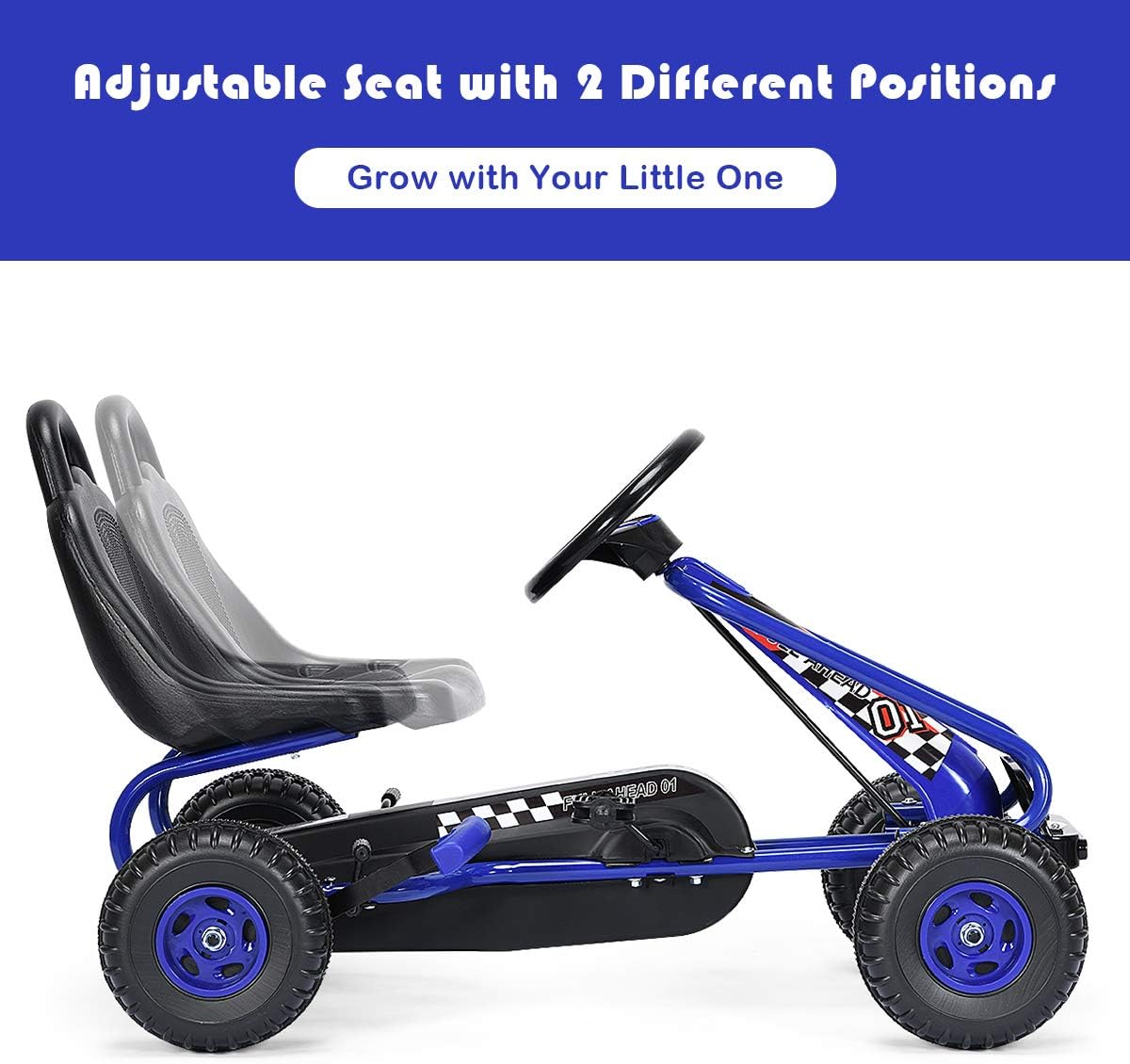 zensea™ Tretauto Go-Kart für Kinder