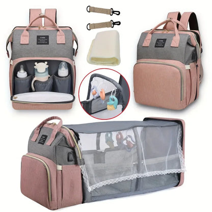 zensea™ 3-in-1 Wickelrucksack mit Babybett
