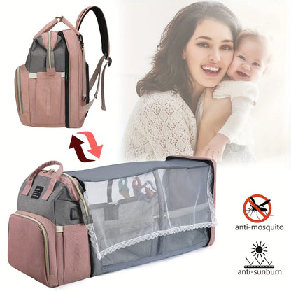 zensea™ 3-in-1 Wickelrucksack mit Babybett