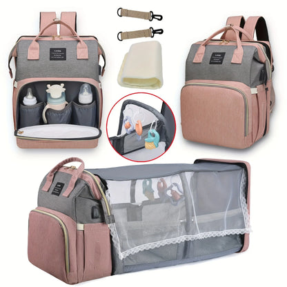 zensea™ 3-in-1 Wickelrucksack mit Babybett