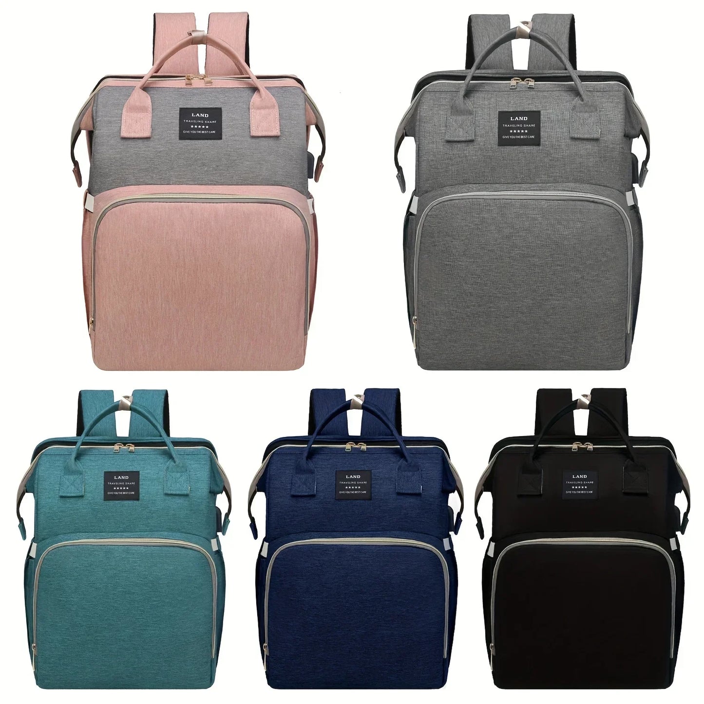 zensea™ 3-in-1 Wickelrucksack mit Babybett