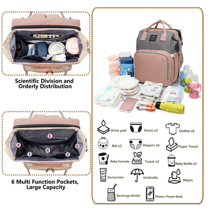 zensea™ 3-in-1 Wickelrucksack mit Babybett
